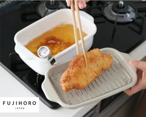 富士ホーローの「角型天ぷら鍋」